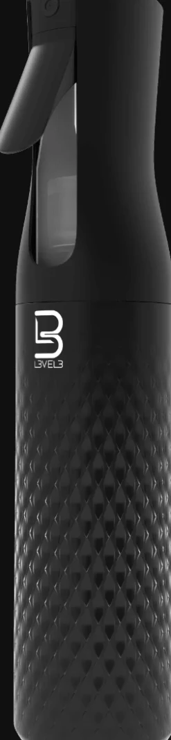 L3VEL3 - Beveled Continuous Spray Bottle Black