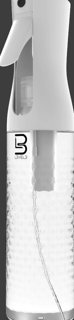 L3VEL3 - Beveled Continuous Spray Bottle Clear
