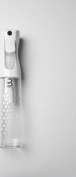 L3VEL3 - Beveled Continuous Spray Bottle Clear