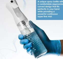 L3VEL3 - Beveled Continuous Spray Bottle Clear