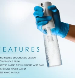 L3VEL3 - Beveled Continuous Spray Bottle Clear