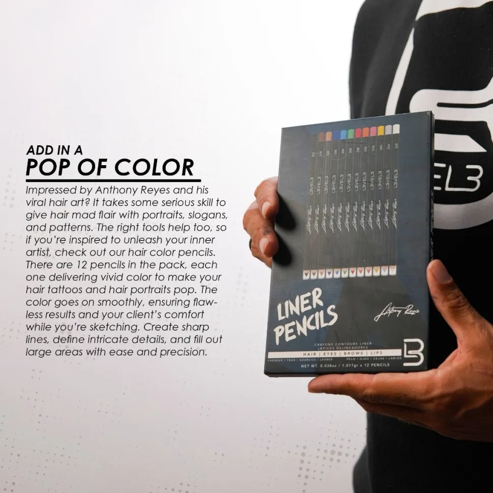 L3VEL3 - Color Liner Pencils – 12 Pcs