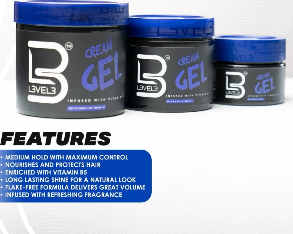 L3VEL3 - Cream Gel 500 ml