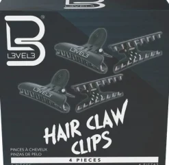 L3VEL3 - Hair Claw Clips 4 Pack