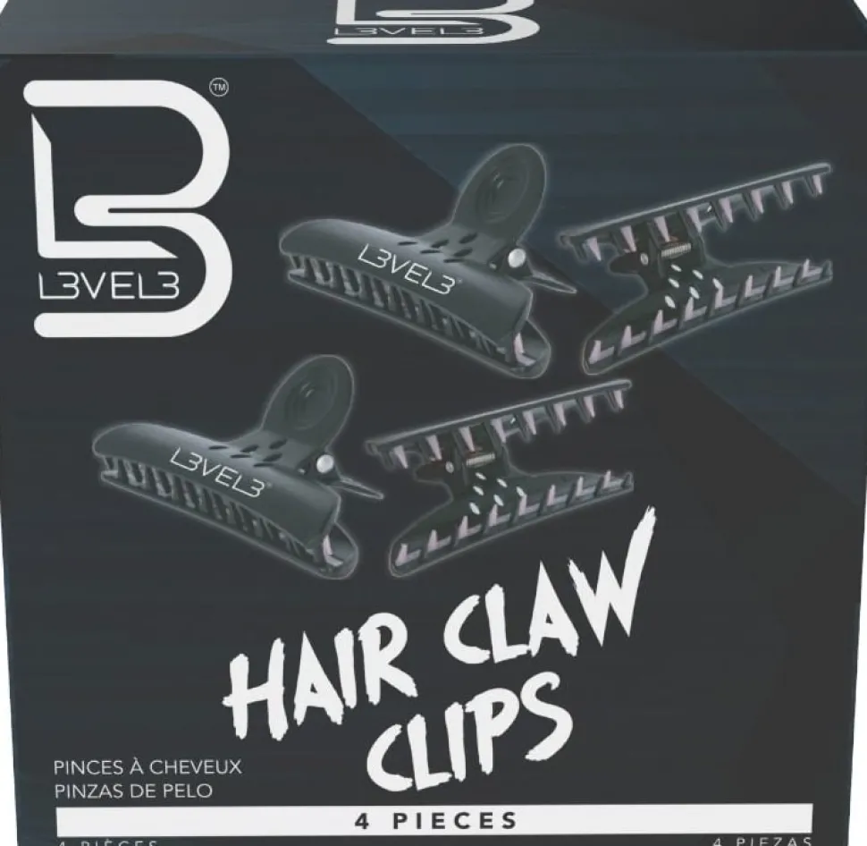 L3VEL3 - Hair Claw Clips 4 Pack