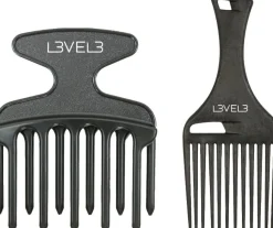 L3VEL3 - Hair Pick Comb Set 2 Pcs