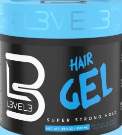 L3VEL3 - Hair Strong Hold Styling Gel 1000 ml