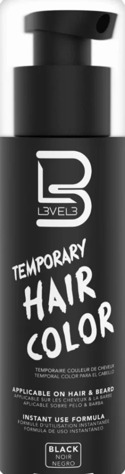 L3VEL3 - Temporary Hair Color Black 125 ml
