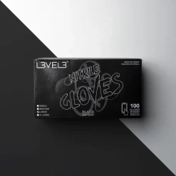 L3VEL3 Blue Large Professional Nitrile Gloves 100 Pack