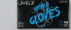 L3VEL3 Blue Large Professional Nitrile Gloves 100 Pack