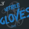 L3VEL3 Blue Medium Professional Nitrile Gloves 100 Pack