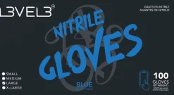 L3VEL3 Blue Small Professional Nitrile Gloves 100 Pack