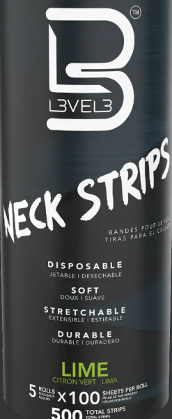 L3VEL3 Green Neck Strip Paper Bundle 5 Rolls