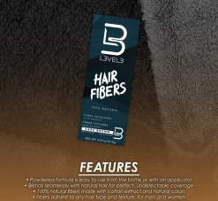 L3VEL3 Hair Fibers Brown 27.5g