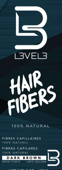 L3VEL3 Hair Fibers Brown 27.5g