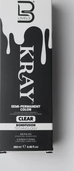 L3VEL3 Kray Clear Semi Permanent Color Tube 250 ml
