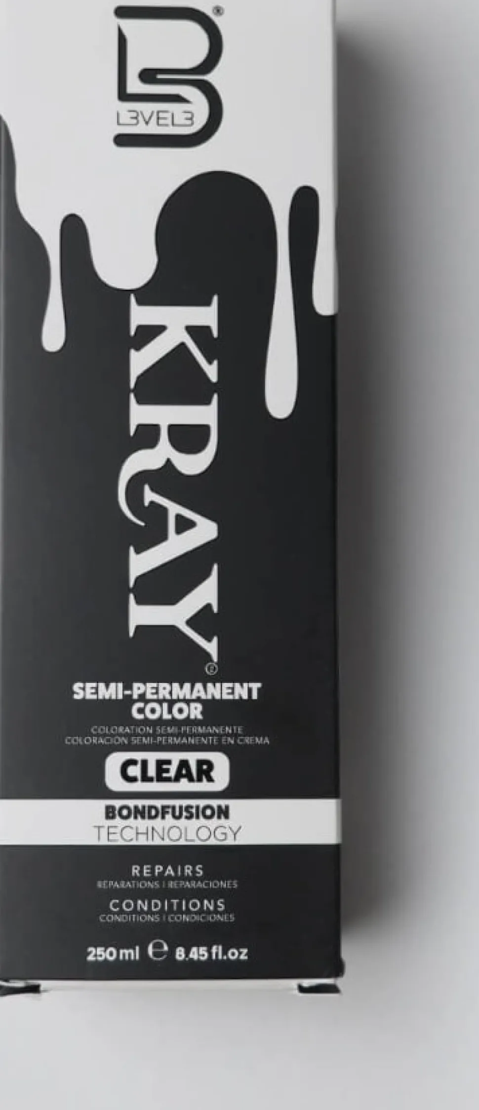 L3VEL3 Kray Clear Semi Permanent Color Tube 250 ml