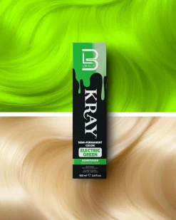 L3VEL3 Kray Electric Green Semi Permanent Color Tube 100 ml