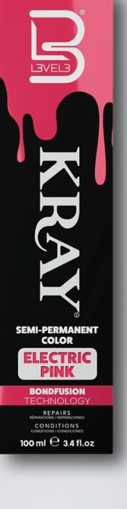 L3VEL3 Kray Electric Pink Semi Permanent Color Tube 100 ml