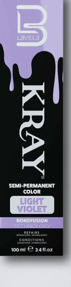 L3VEL3 Kray Light Violet Semi Permanent Color Tube 100 ml