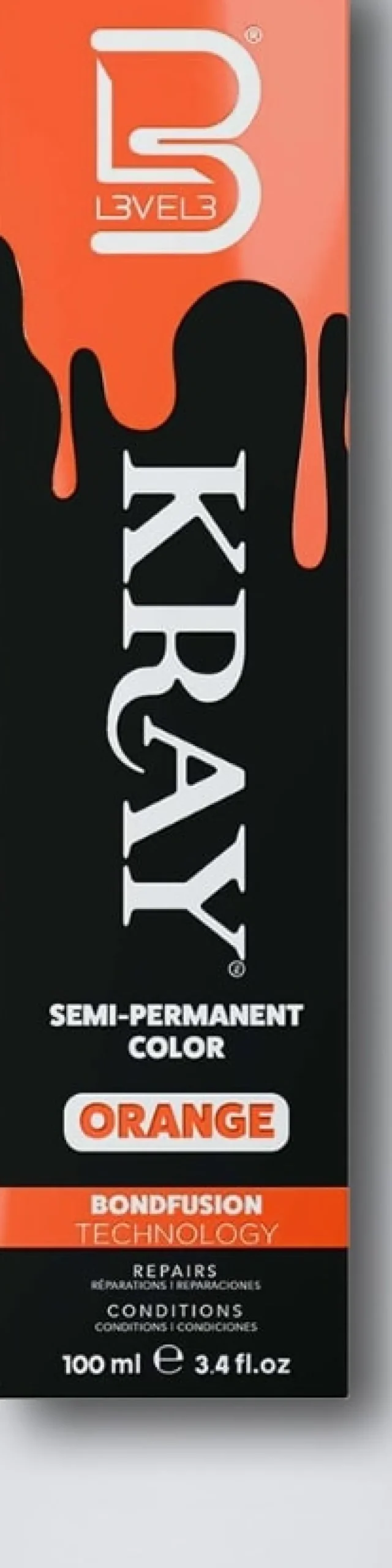 L3VEL3 Kray Orange Semi Permanent Color Tube 100 ml