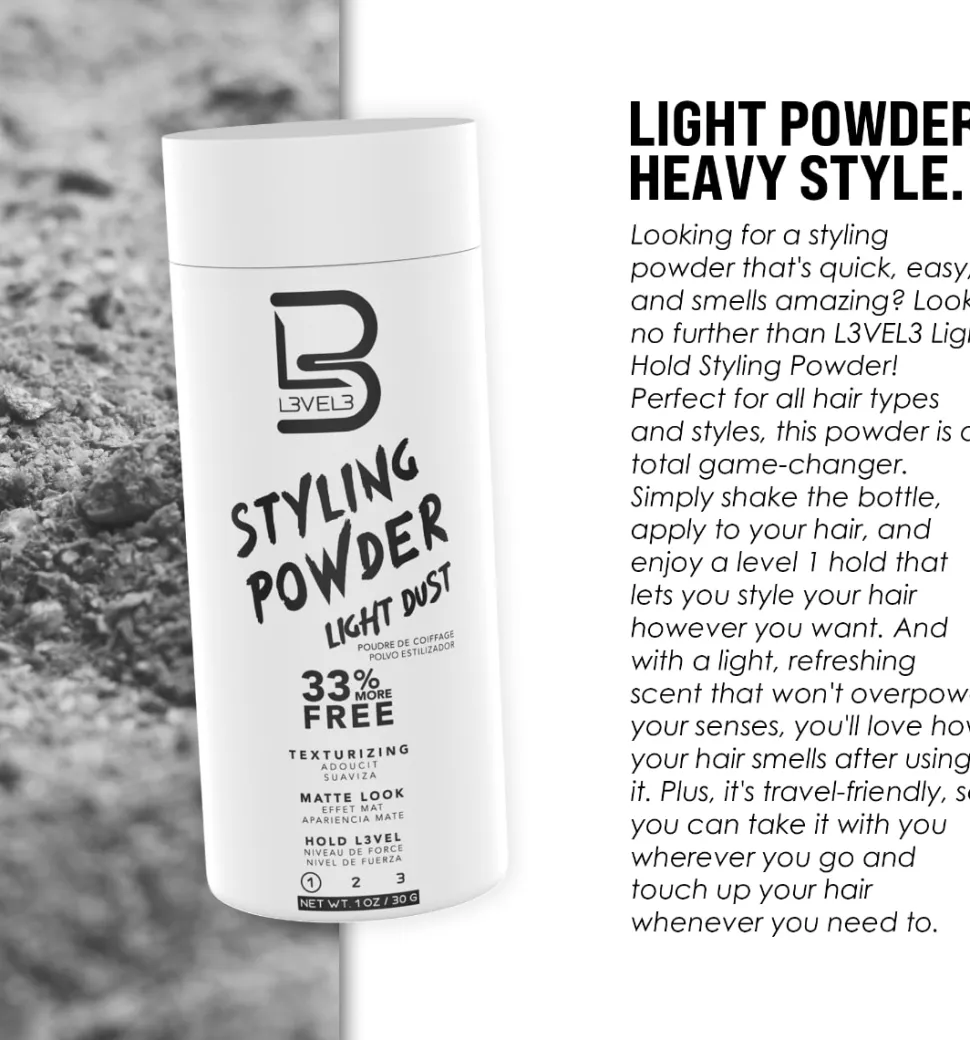 L3VEL3 Light Hold Styling Powder - 30g
