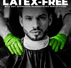 L3VEL3 Lime Large Professional Nitrile Gloves 100 Pack