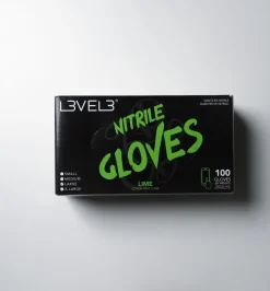 L3VEL3 Lime Medium Professional Nitrile Gloves 100 Pack