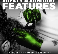 L3VEL3 Lime Medium Professional Nitrile Gloves 100 Pack