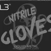 L3VEL3 Liquid Metal X-Large Professional Nitrile Gloves 100 Pack