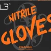 L3VEL3 Orange Medium Professional Nitrile Gloves 100 Pack