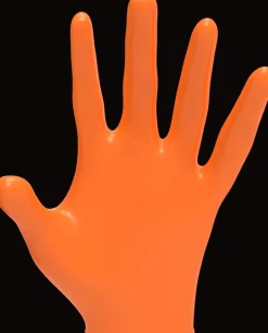 L3VEL3 Orange Medium Professional Nitrile Gloves 100 Pack
