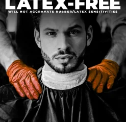 L3VEL3 Orange Medium Professional Nitrile Gloves 100 Pack