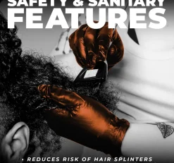 L3VEL3 Orange Medium Professional Nitrile Gloves 100 Pack