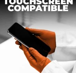 L3VEL3 Orange Medium Professional Nitrile Gloves 100 Pack