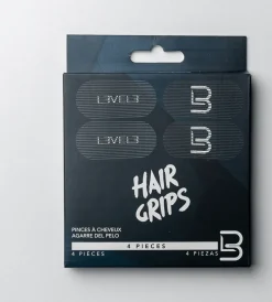 L3VEL3 Velcro Hair Grips 4 Pcs
