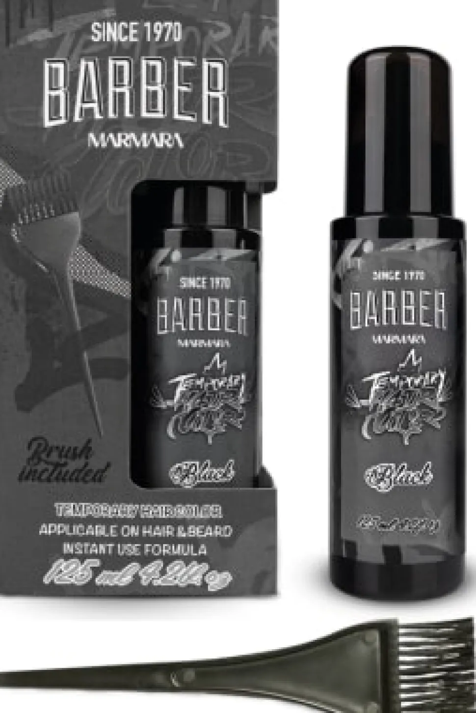 Marmara Barber Temporary Hair Colour Black - 125 ml