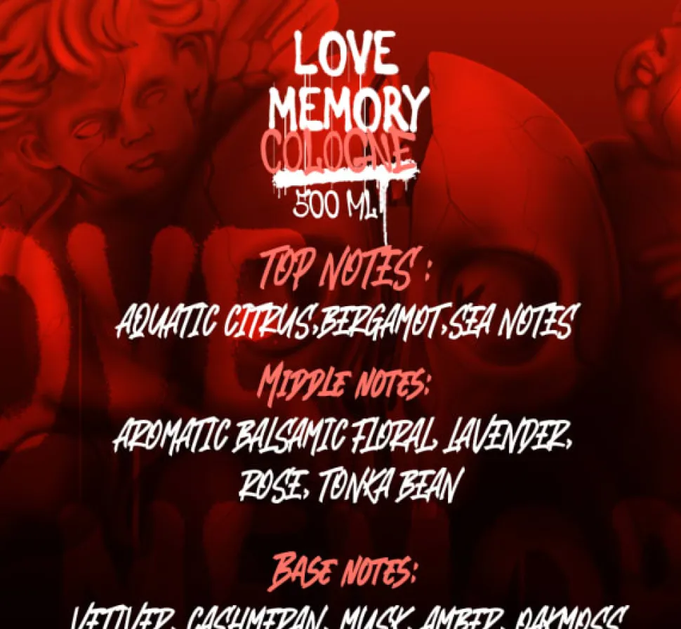 Marmara Love Memory Eau De Cologne 70° - 500 ml