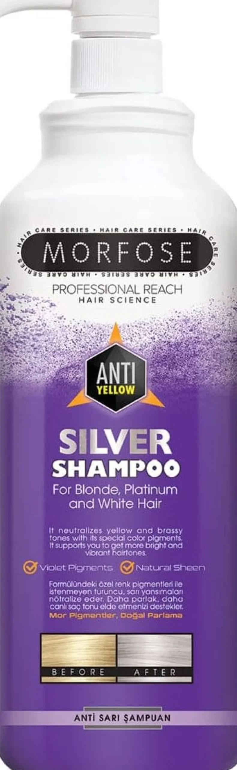 Morfose No Yellow Silver Shampoo 1000 ml