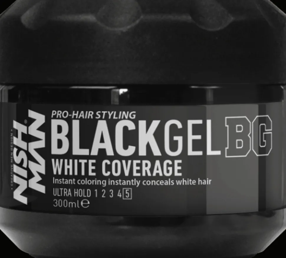 Nishman Black Gel White Coverage 300 ml