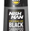 Nishman Hair & Beard Care Black Shampoo - 400 ml
