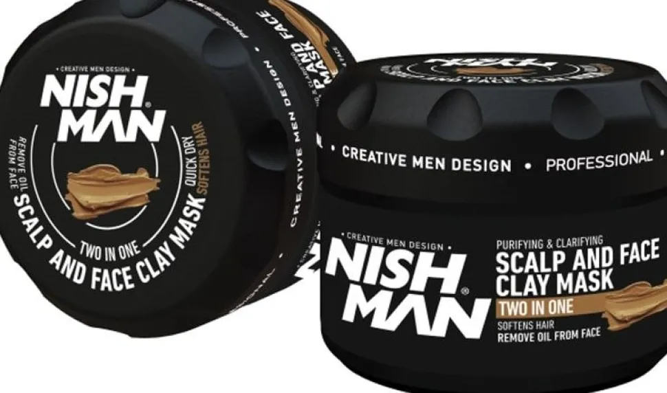 Nishman Two In One Scalp & Face Clay Mask 450g