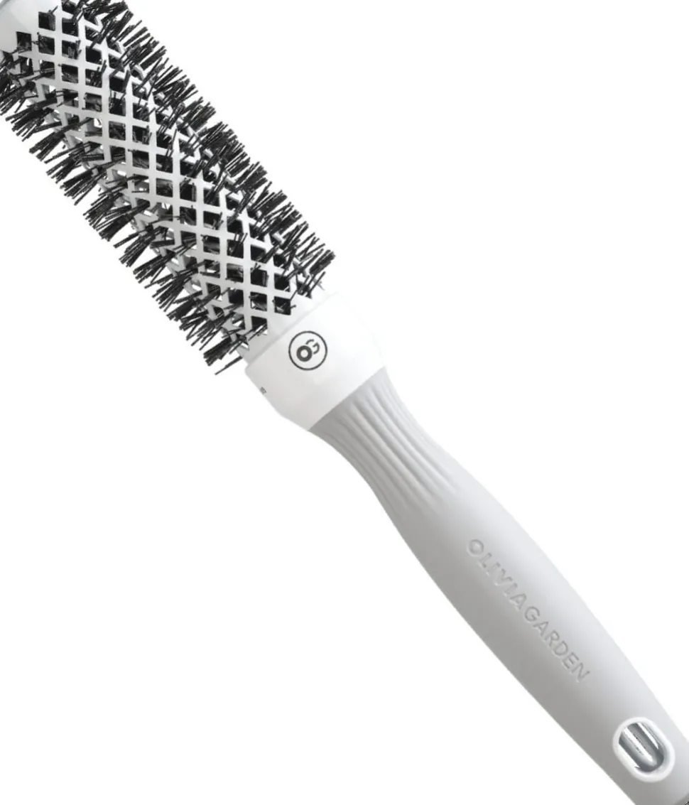 Olivia Garden Expert Blowout Shine White & Grey 25 mm