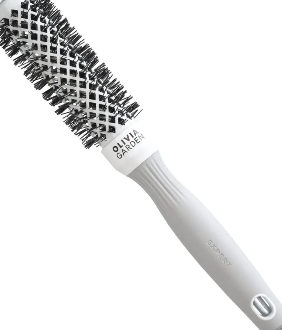Olivia Garden Expert Blowout Shine White & Grey 25 mm
