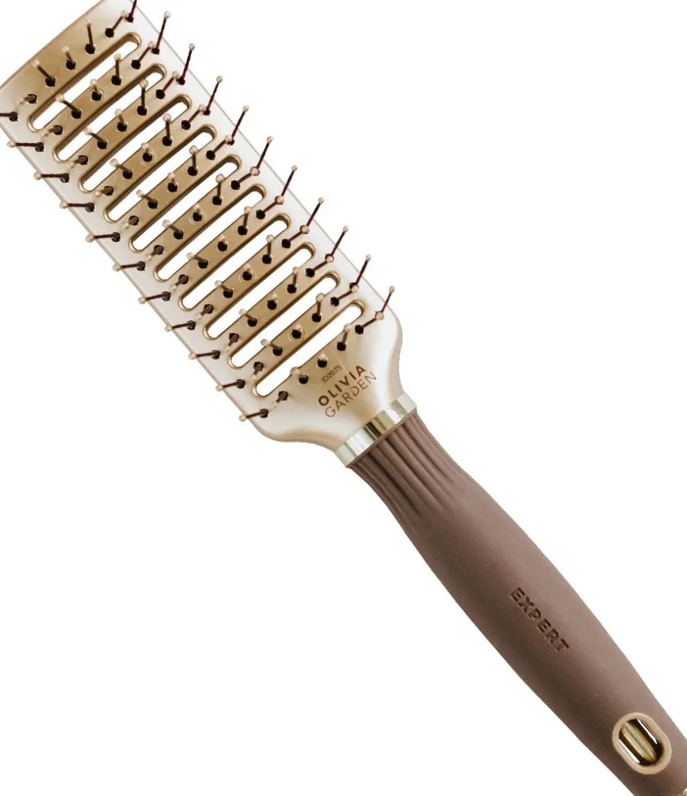 Olivia Garden Expert Care Flex Nylon - Gold & Brown