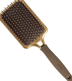 Olivia Garden Expert Care Rectangular Nylon - Gold & Brown Large