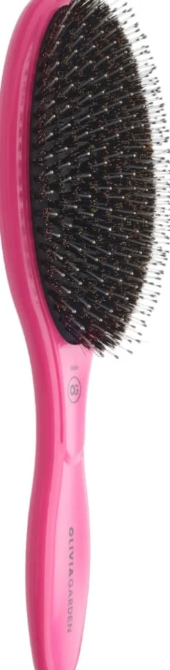 Olivia Garden Expert Care Oval - Boar & Nylon Bristles Pink