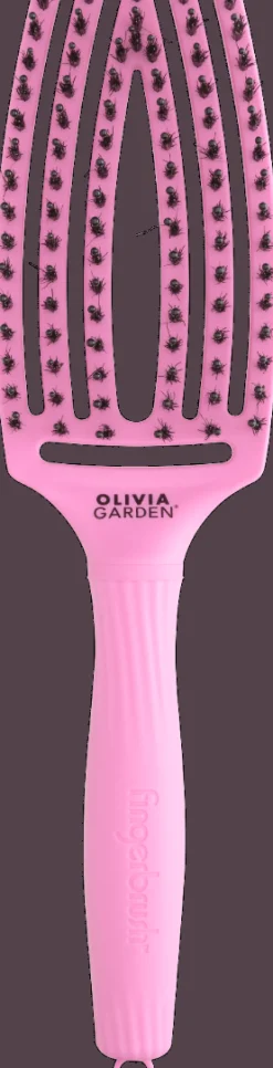 Olivia Garden Fingerbrush Boar & Nylon M Think Pink Pink Tokyo