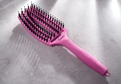 Olivia Garden Fingerbrush Boar & Nylon M Think Pink Pink Tokyo