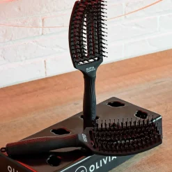 Olivia Garden Fingerbrush Combo Full Black - Small